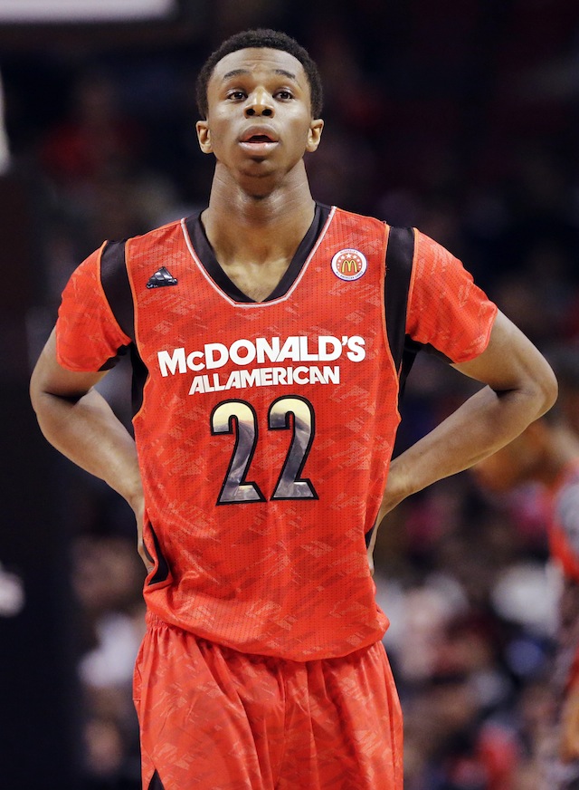 The weight of the college basketball world rests on Wiggins' decision. (AP Photo)