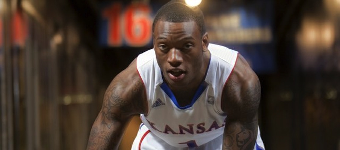 Naadir Tharpe and Kansas are our national championship pick. (Mike Yoder/Lawrence Journal-World)